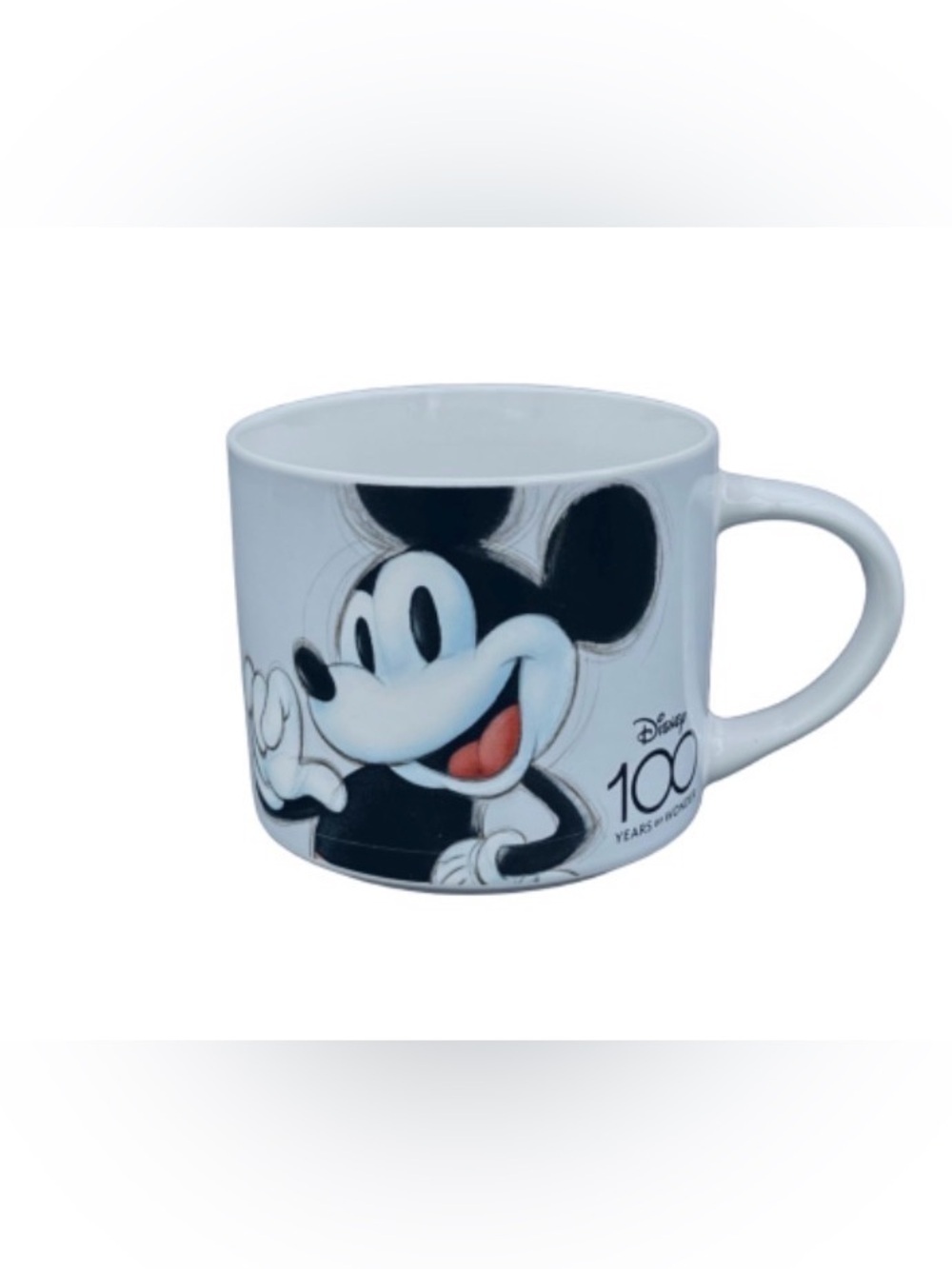 Disney Mickey Mouse White 100 anniversary and Black Ceramic Mug - Picture 1 of 6